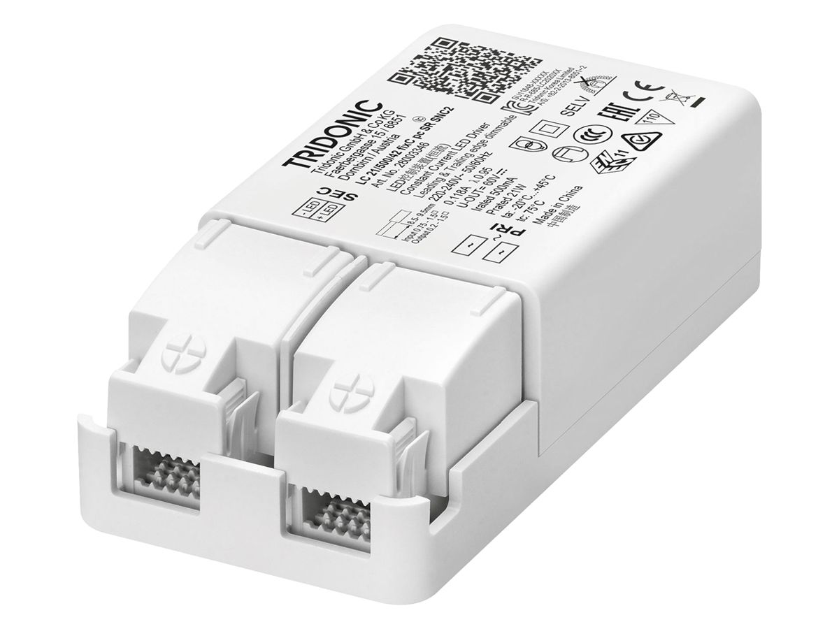 LED-Konverter Tridonic LC fixC pc SR SNC2 21W 500mA 101.5×49×29mm