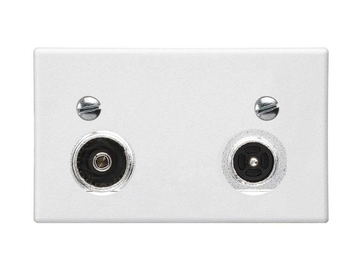 FLF-Antennendose Hager R-TV 23dB 2GHz weiss