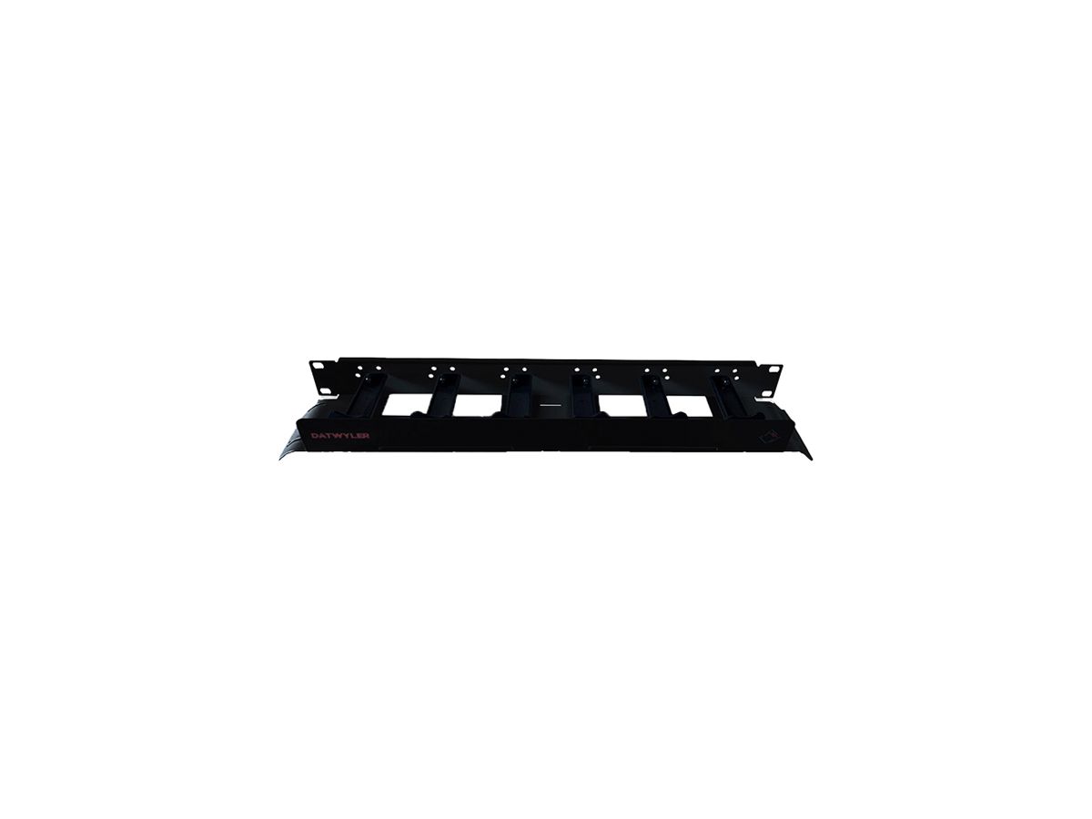 Rangierpanel 19" Dätwyler DCS 44×90×505mm 1HE schwarz