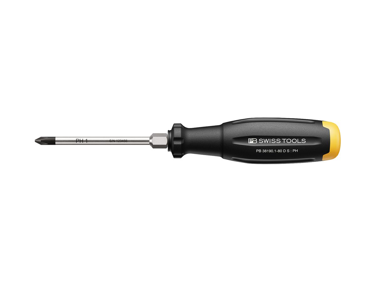 Schraubenzieher PH PB SwissGrip Evo Gr.1 80mm