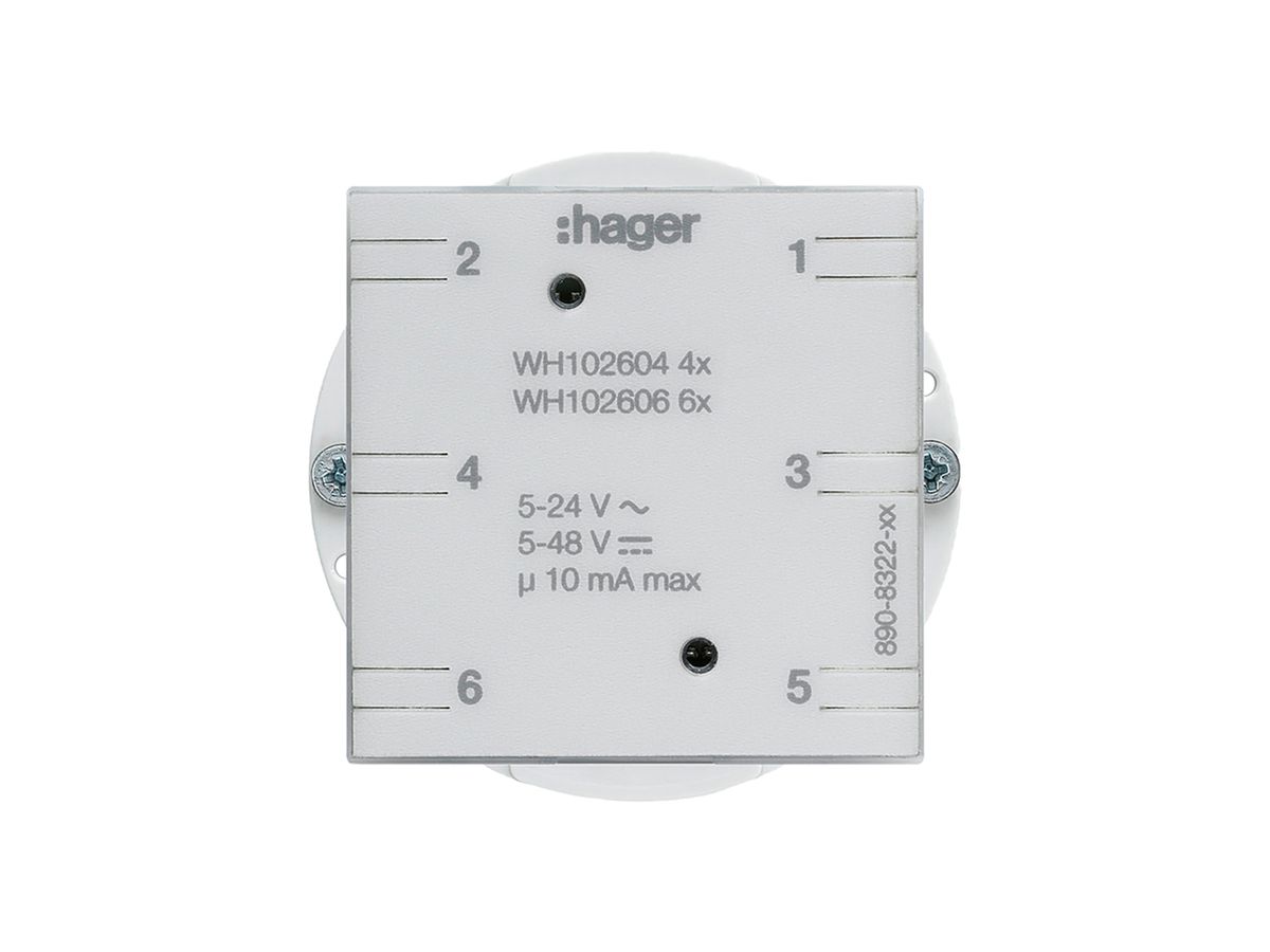 Einsatz zu Universaltaster 4…6× Hager ohne LED Bauart E