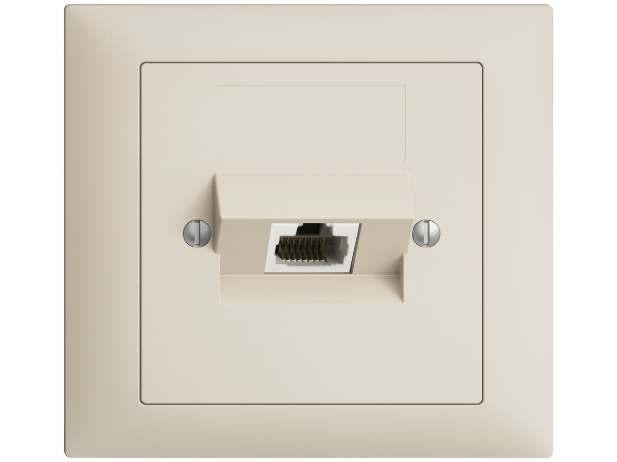 EB-Dose 1×RJ45/u 8P ITplus EDIZIOdue crema
