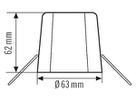 Deckeneinbau-Set ESYLUX für C weiss