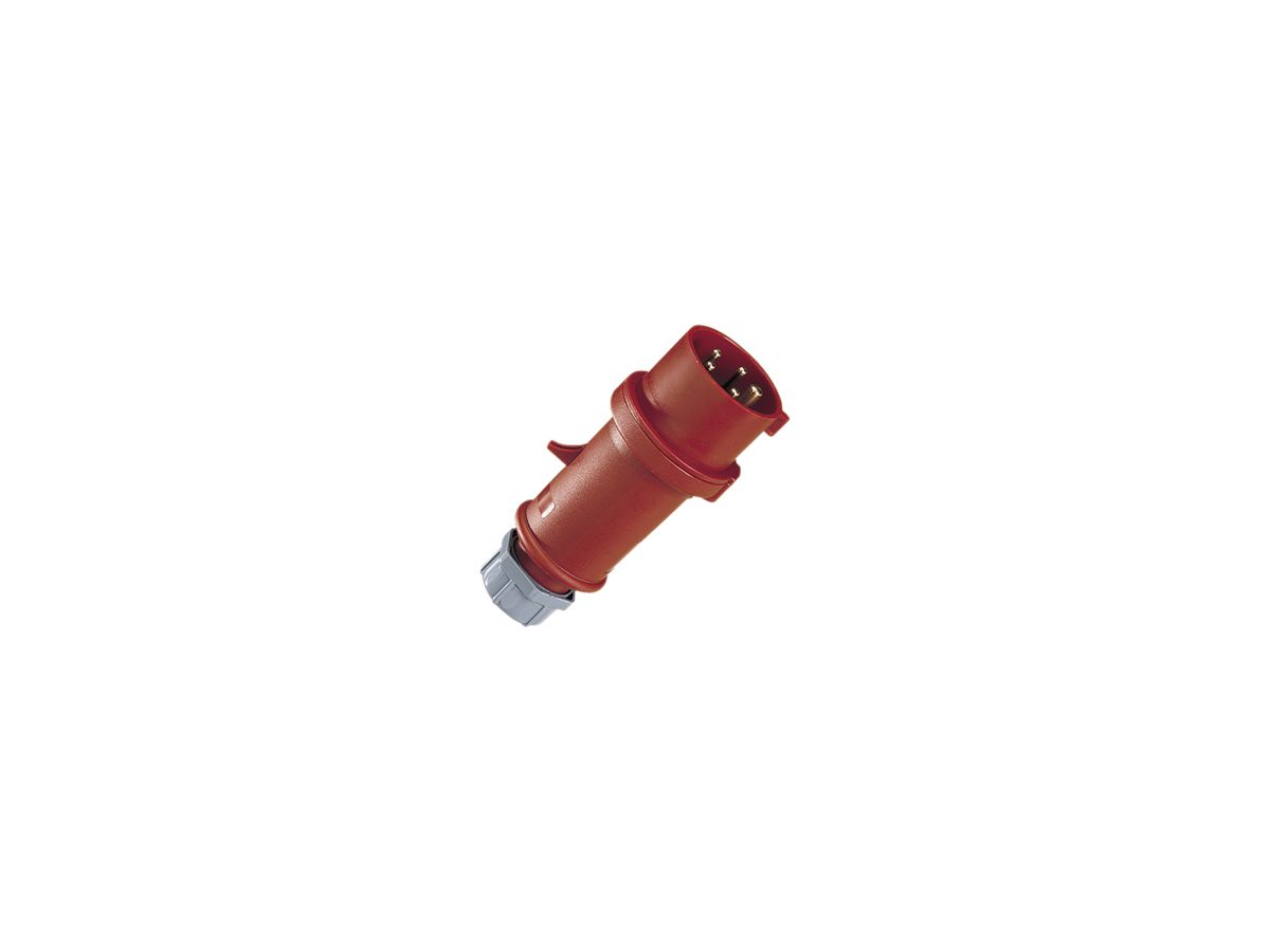 Stecker ProTOP CEE 32A 3L+N+PE 400V 6h rot Ø75×197mm IP44