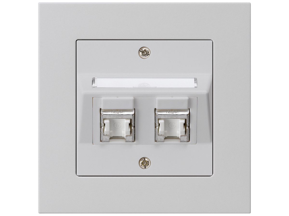 UP-Dose kallysto.pro C Kat.6 2RJ45/s hellgrau