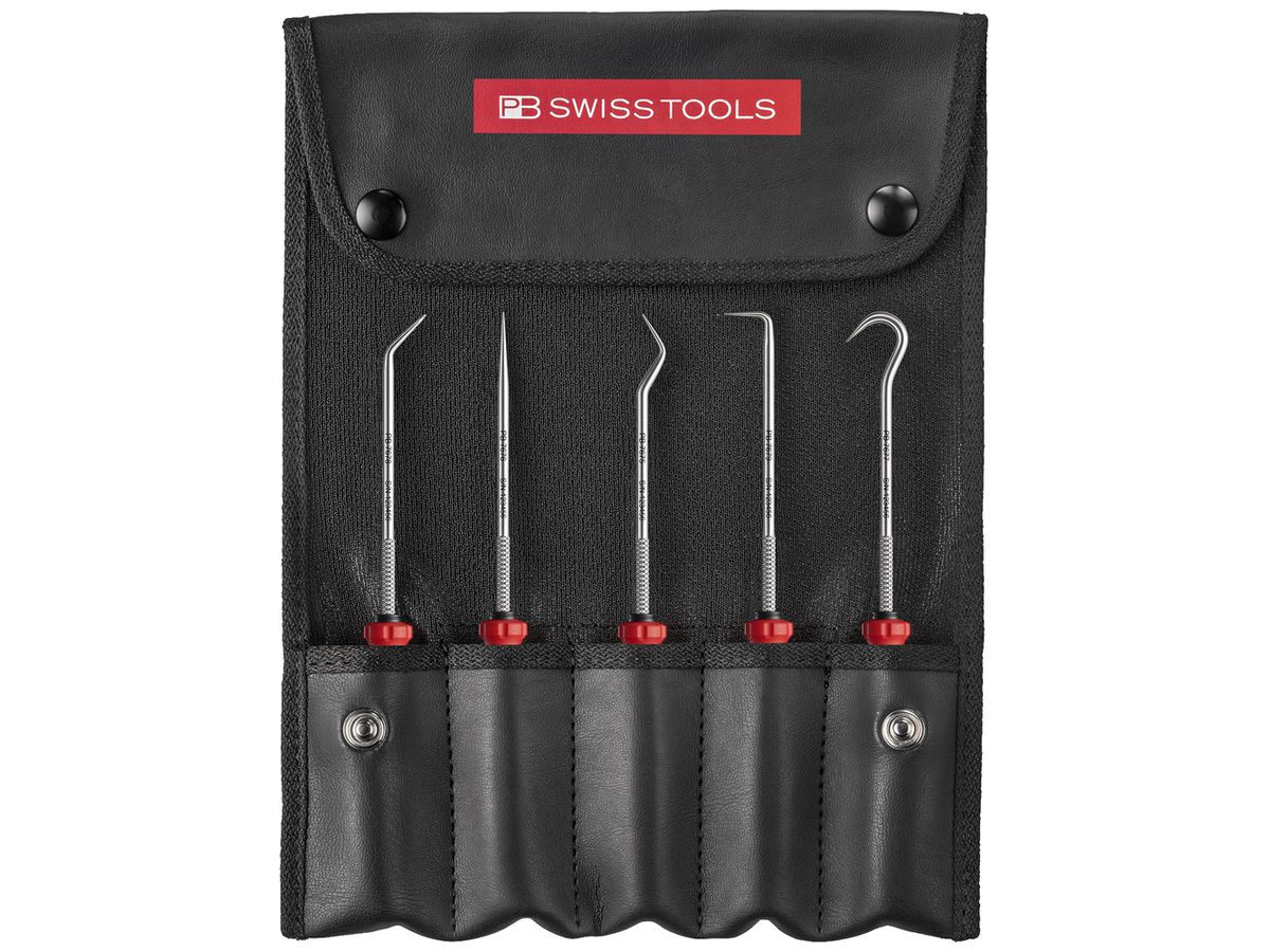 Hakenwerkzeug-Set PB SwissGrip Evo 5-tlg Rolltasche