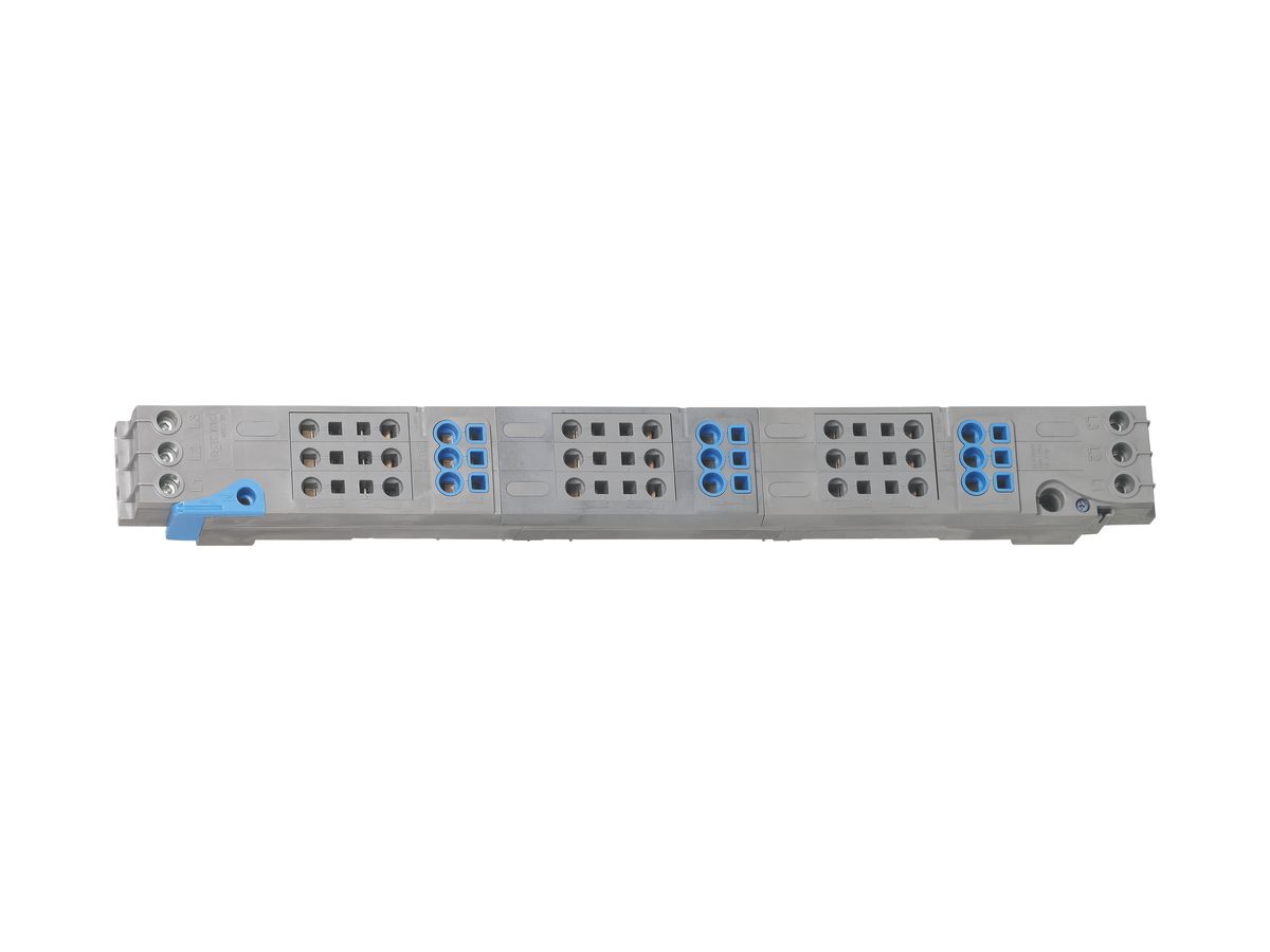 Kammschiene VX3 3PN 125A für Gehäuse mit 4 DIN-Schienen