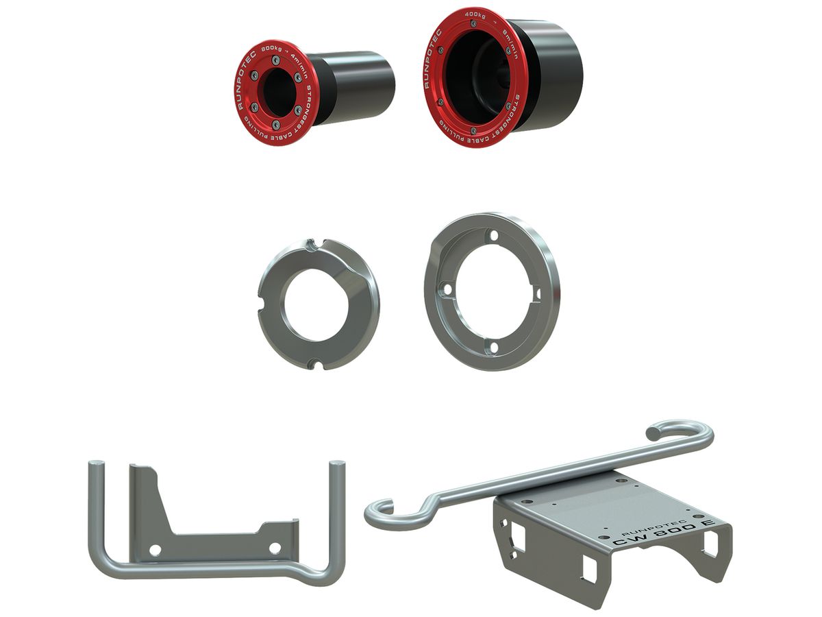 Umrüstset Runpotec CW 800 Ø110mm 800kg rostfreier Stahl