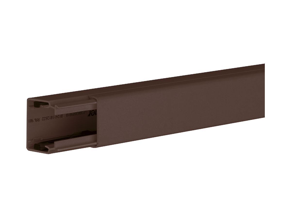 Installationskanal tehalit LF 30×30×2000mm (B×H×L) PVC braun
