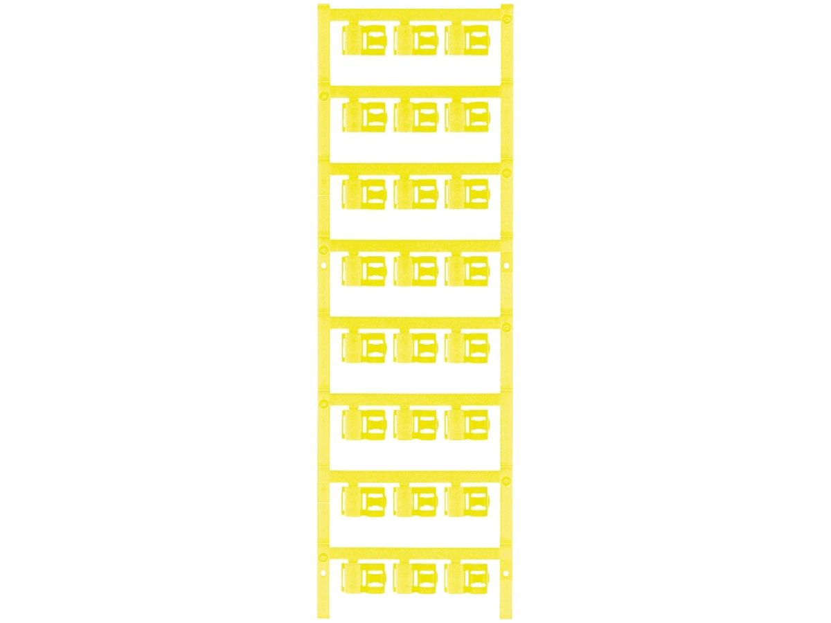 Leitermarkierer Weidmüller MultiCard SFC für Ø4…6mm 12×9.3mm PA66 gelb
