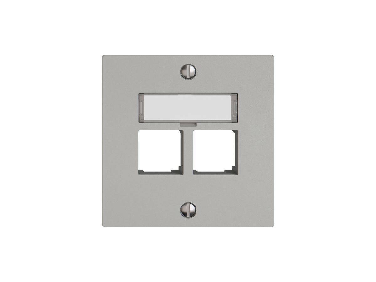 Montageset EDIZIO.liv EASYNET S-One SNAPFIX® gerade 2×RJ45 hgu
