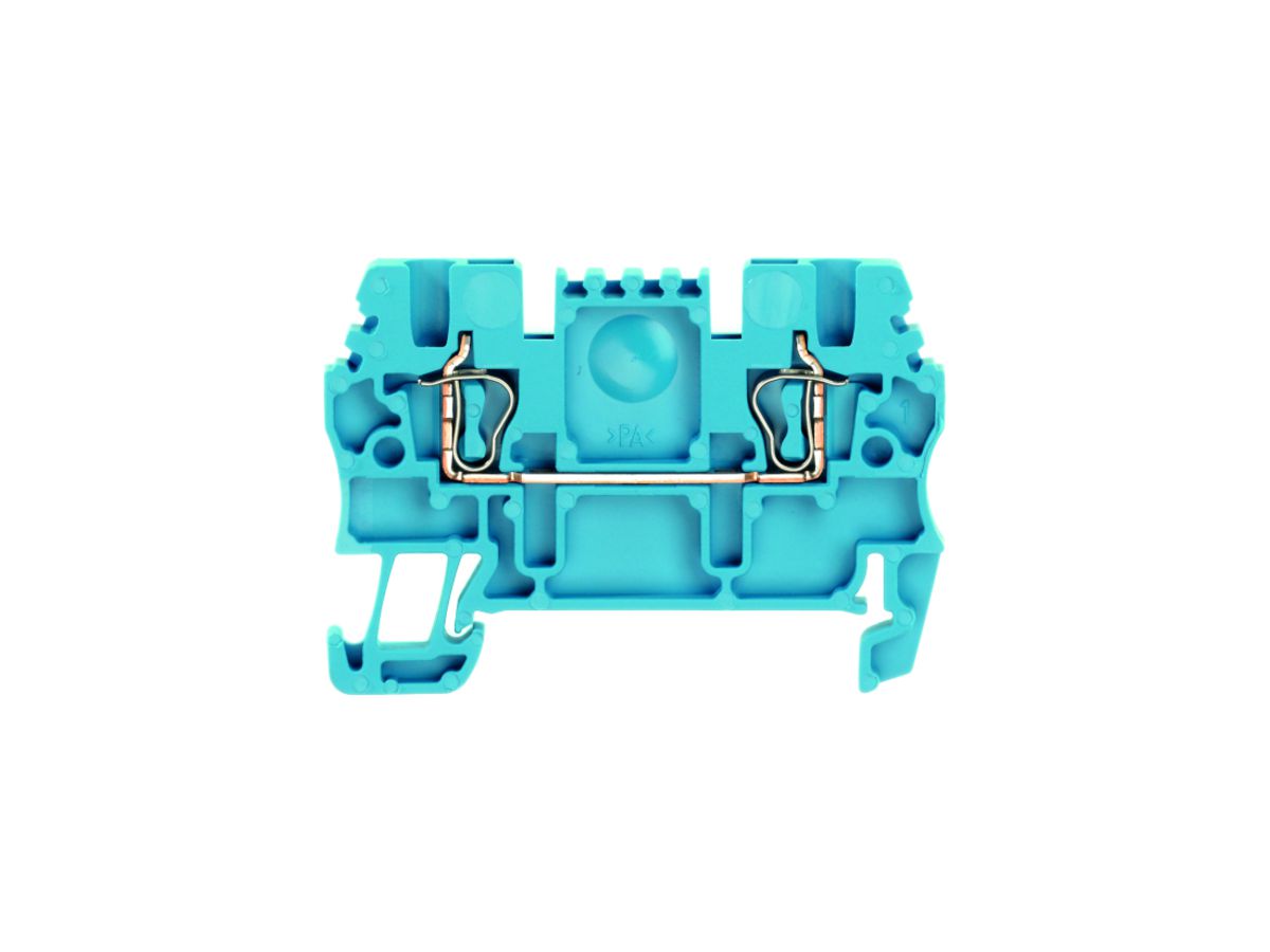 Durchgangs-Reihenklemme Weidmüller ZDU 1.5 Zugfeder 1.5mm² TS35 blau