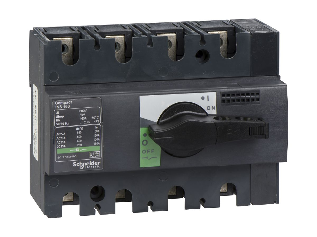EB-Lasttrennschalter Schneider Electric NS-I 160 4L grau/schwarz