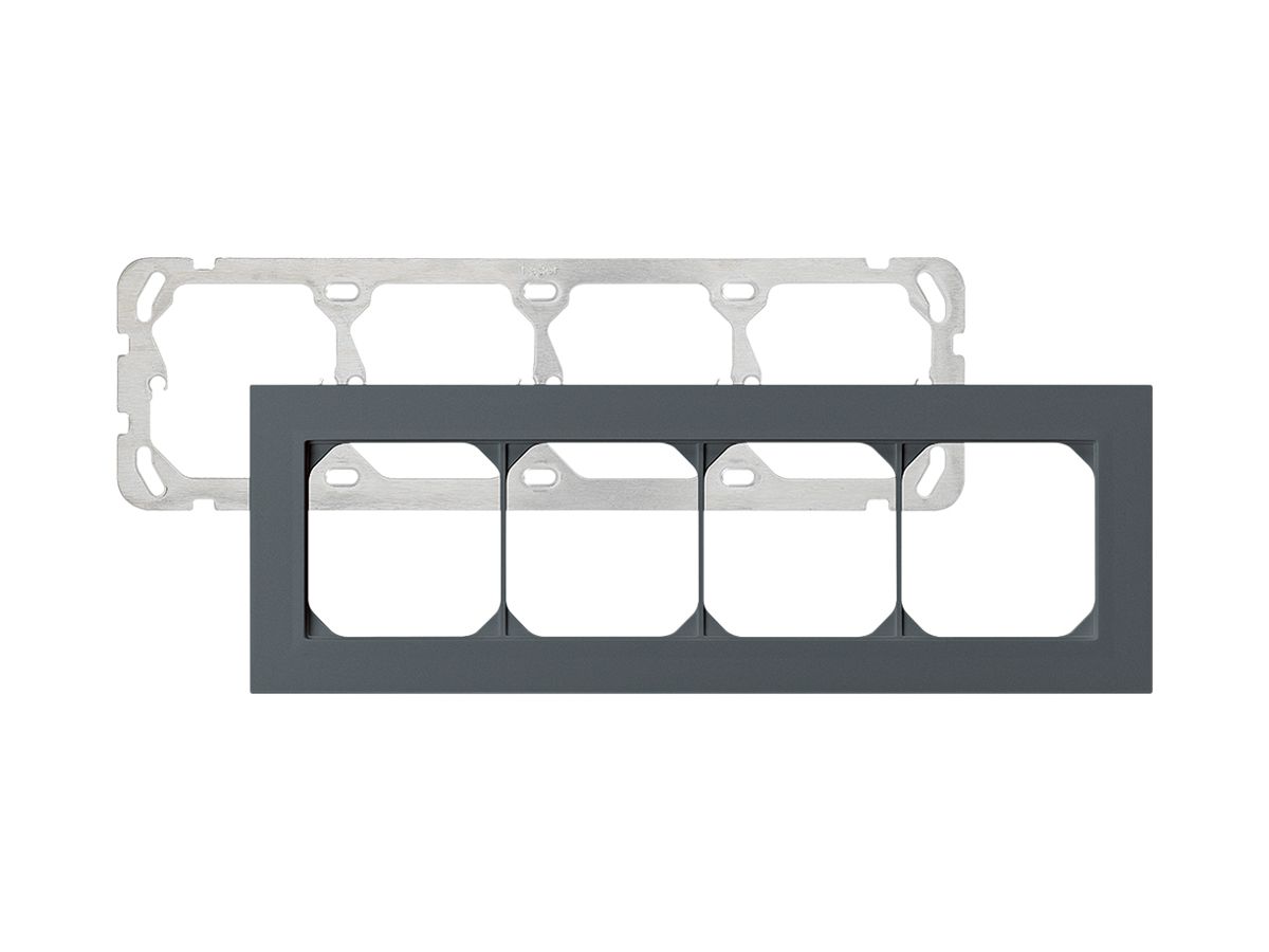 UP-Kopfzeile kallysto.pro 1×4 anthrazit horizontal