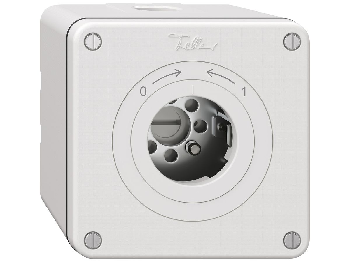 AP-Schlüsselschwenktaster NEVO SNAPFIX® 1P 1NC 1NO 16A 400V 0-> <-1 ws