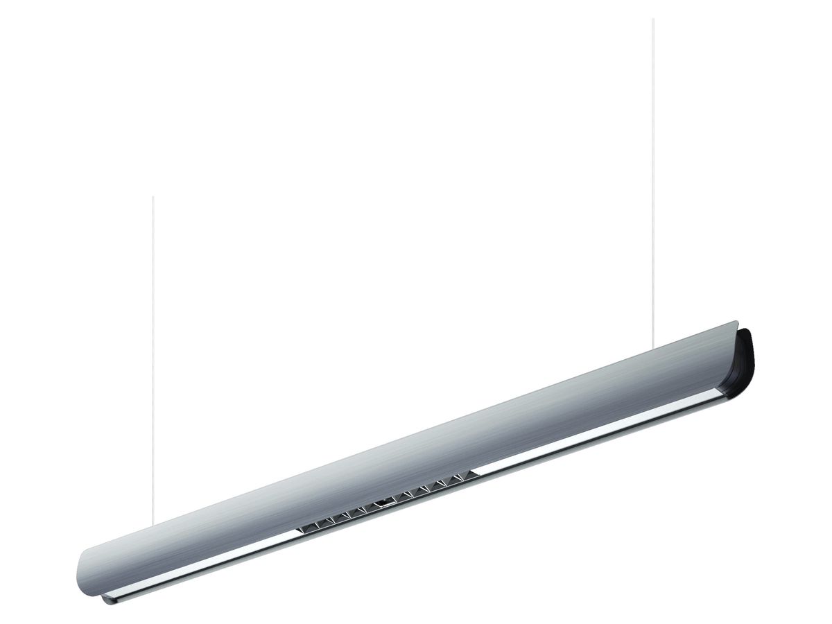 LED-Pendelleuchte DOTLUX RIVO 45W 3200lm 4000K 1-10V DIM 1280mm silber