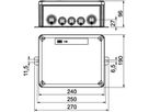 Kabelabzweigkasten Bettermann E30-E90 240×190×95mm 5×16mm² or