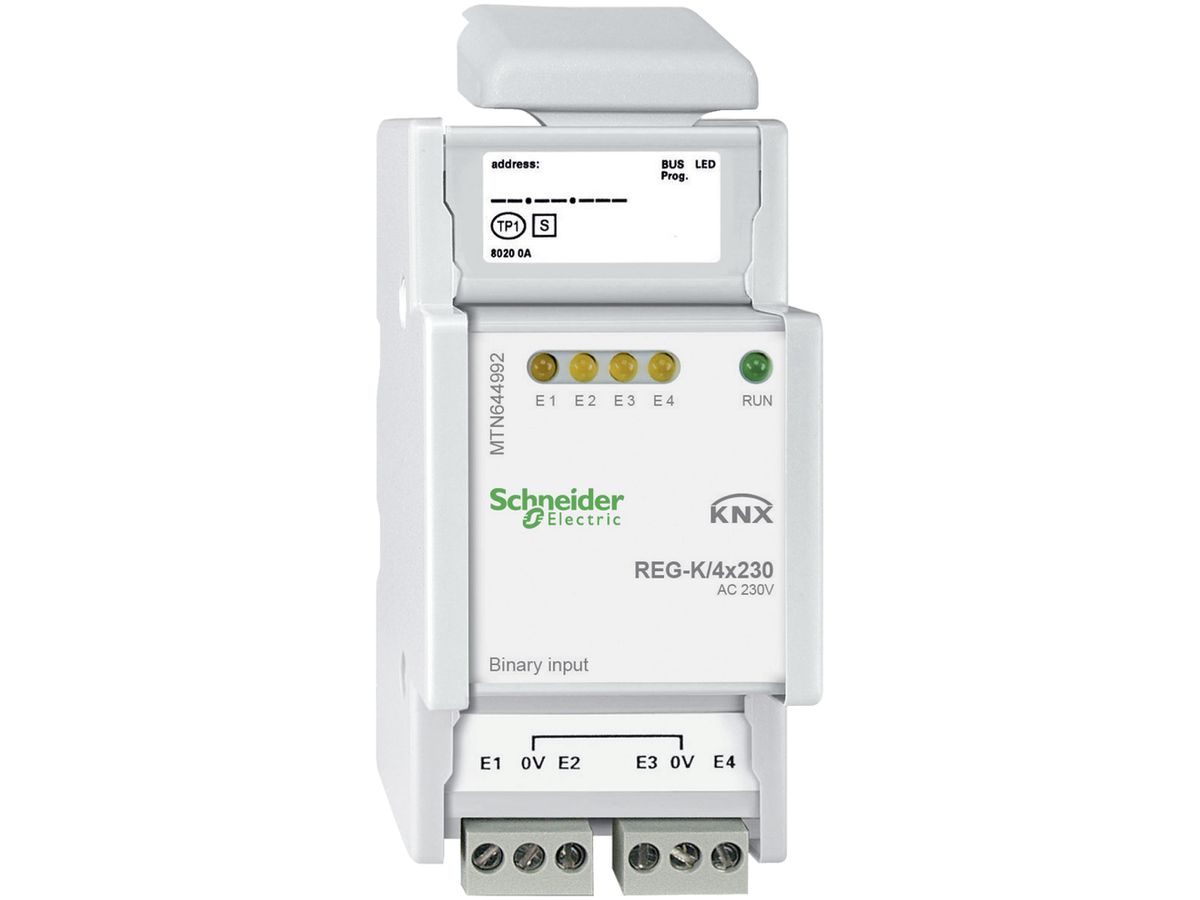 REG-Binäreingang KNX Schneider Electric 4×230V MTN644992