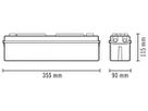 Notleuchte ESYLUX SLA EL LED Flat 8h, weiss