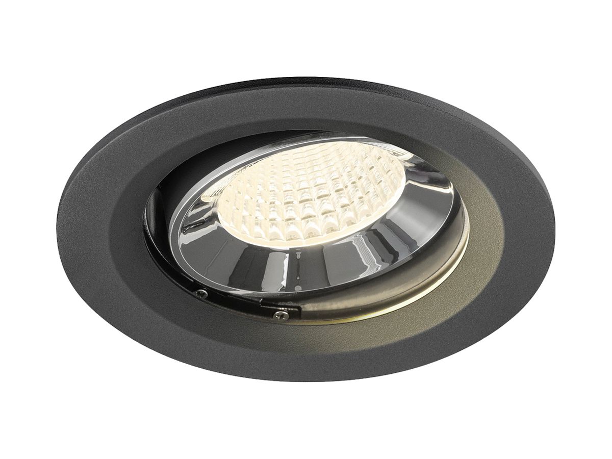 LED-Downlight SLV NUMINOS MOVE M 12W 1900lm 4000K WB DALI Ø120 sz/cr