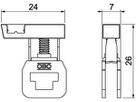 PE-Klemme Bettermann 4mm² 6×7mm für FireBox T 24×7×26mm grün/gelb