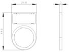 Schildträger Siemens SIRIUS ACT für Bezeichnungsschild 12.5×27mm einklickbar