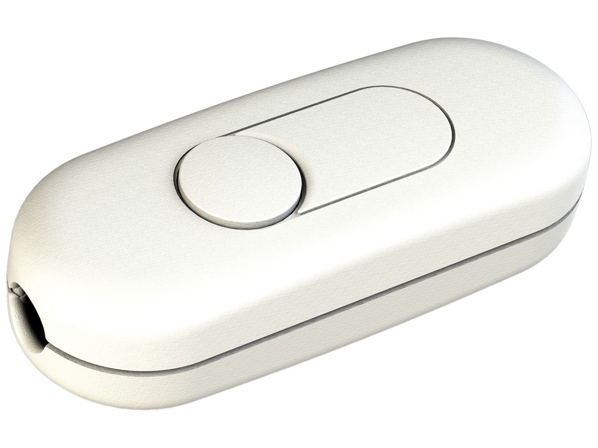 LED-Schnur-Tastdimmer ELBRO weiss 5…100W/VA 81×32×23mm