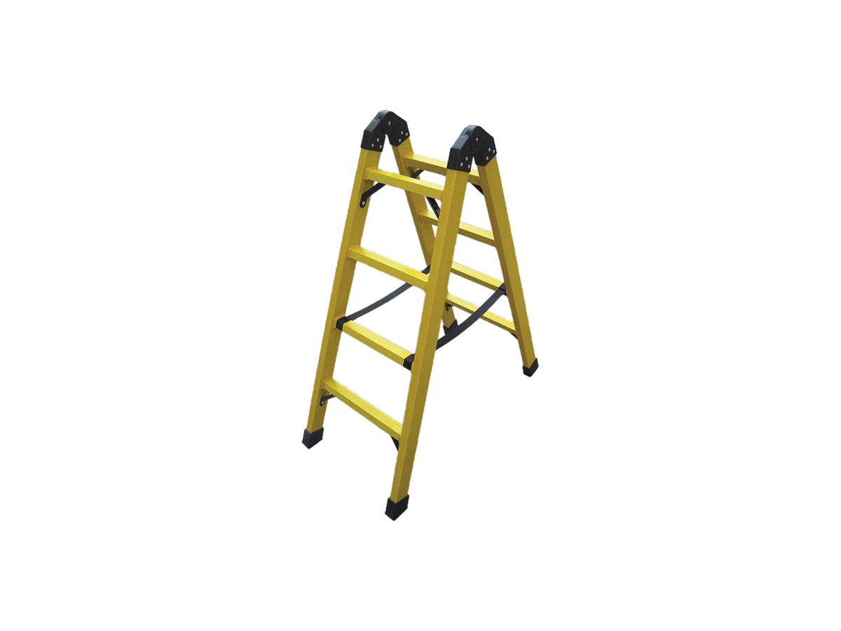 Bockleiter PLICA 2×8 Sprossen GFK 260kg EN131 30kV