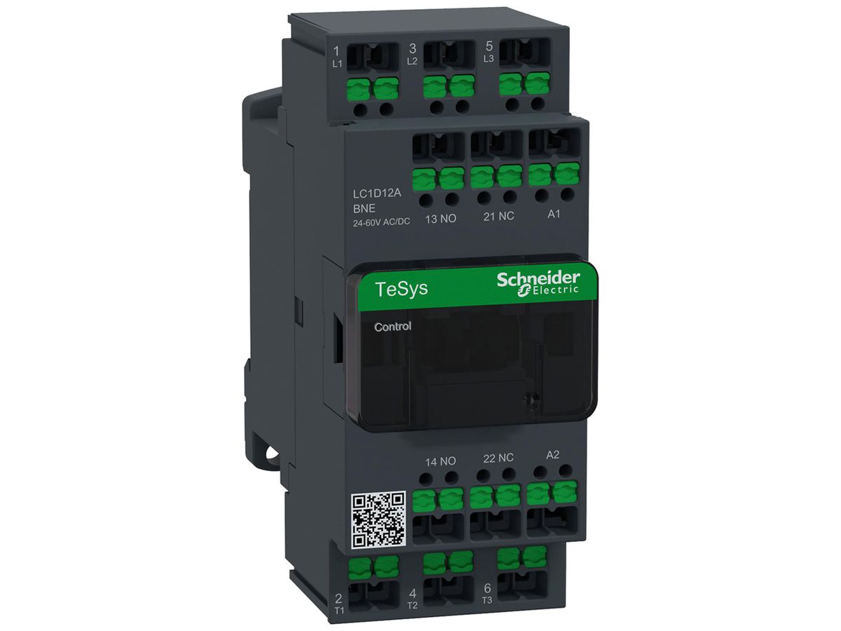 Leistungsschütz TeSys DECA 24…60VAC/DC 3NO 25A 12A 440V 1NO 1NC