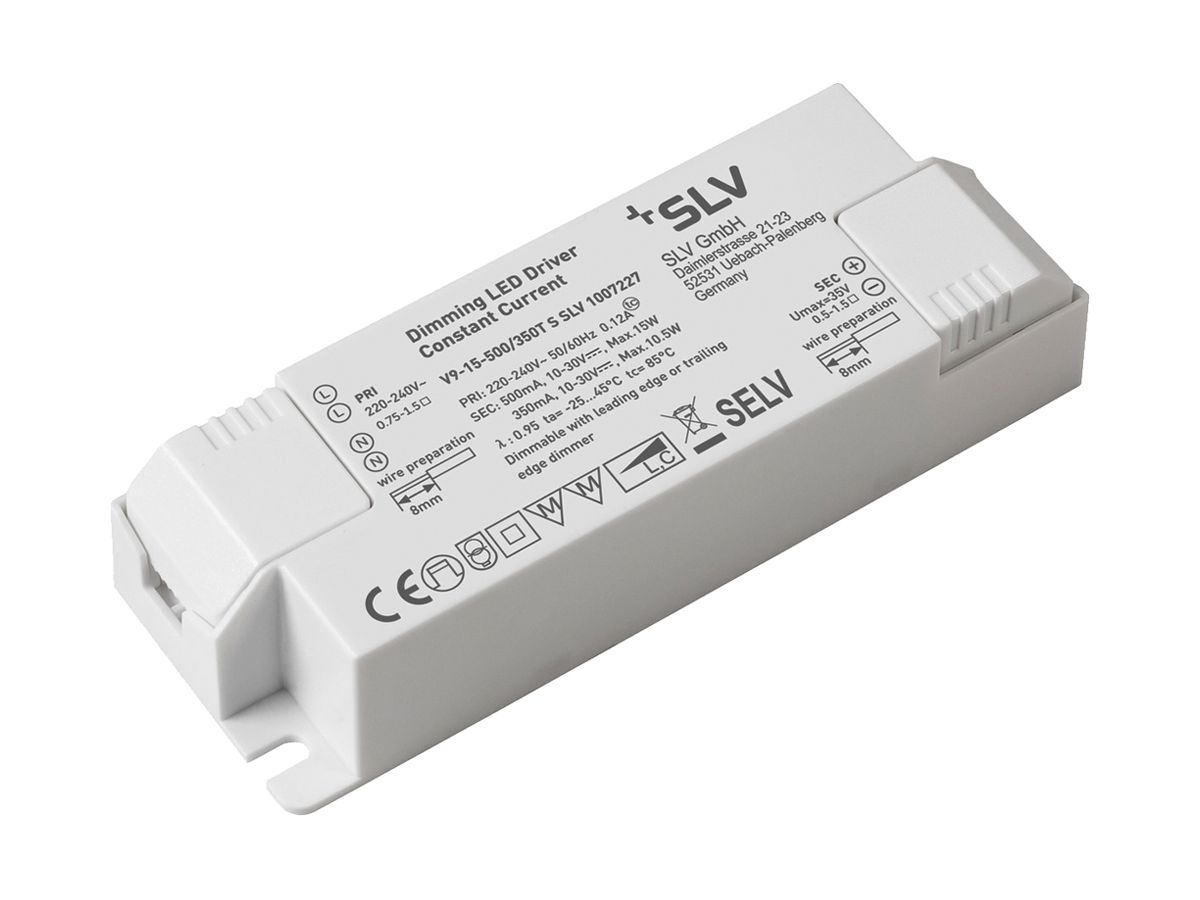 LED-Betriebsgerät SLV 15W 10…30V 350…500mA DIM