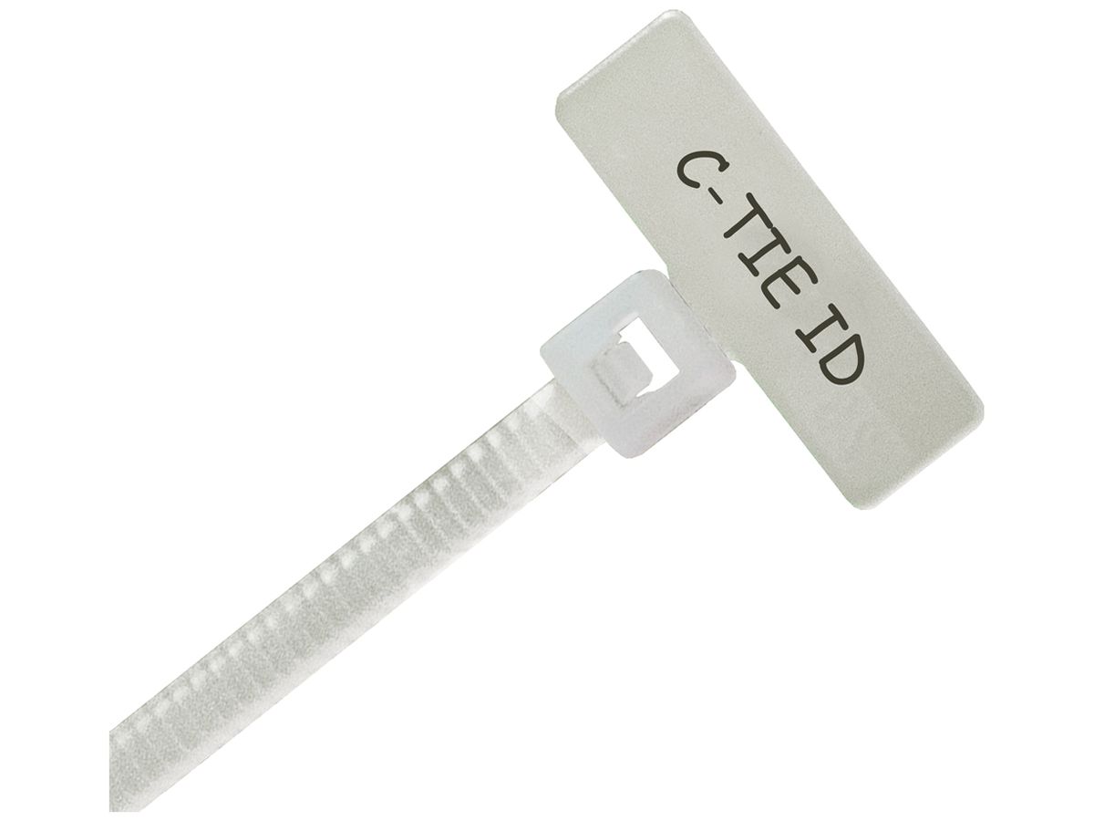 Kabelbinder Plica KABI-C-TIE-ID 2.5×202mm 79N 0…85°C PA unbehandelt farblos