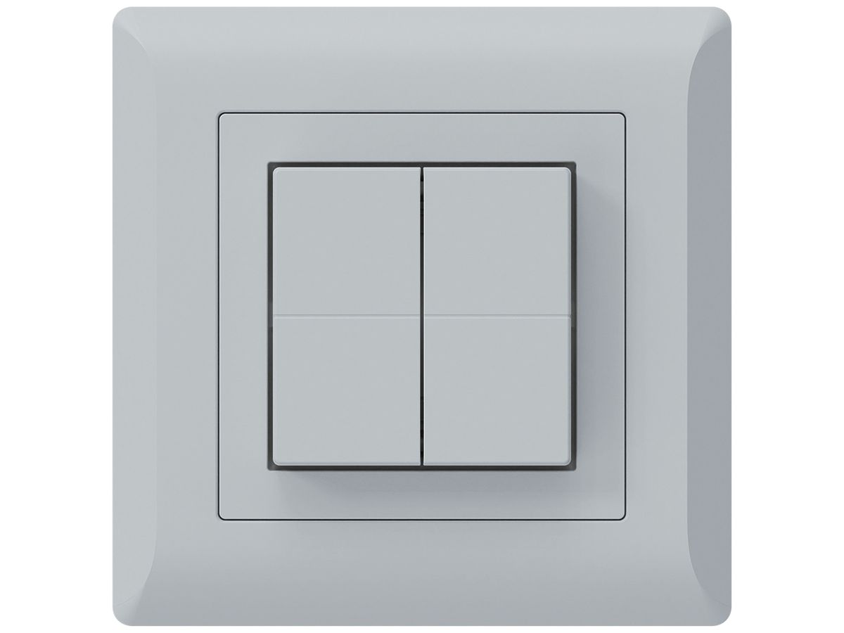 Funktaster Friends of Hue KLI, 4×, 92×92mm, klebend, hellgrau