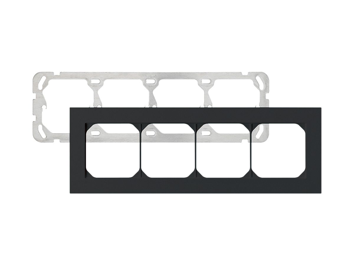 UP-Kopfzeile kallysto.pro 1×4 schwarz horizontal