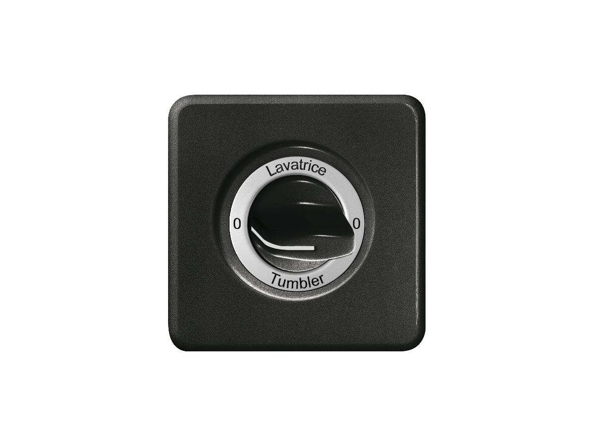 UP-Frontset 0-Lavatrice-0-Tumbler für Drehschalter schwarz FH