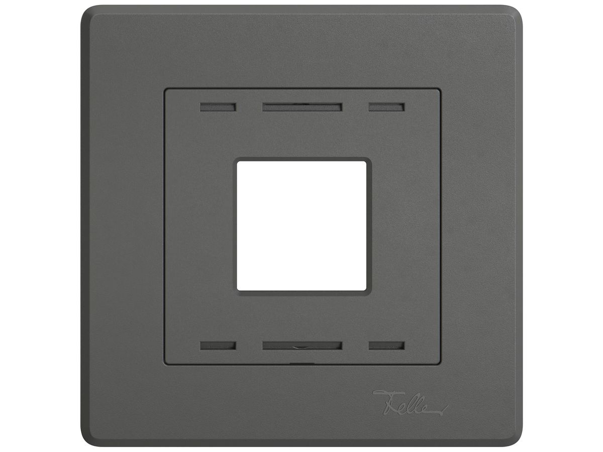 UP-Abdeckset EDIZIO.liv Wiser SNAPFIX® Thermostat dunkelgrau