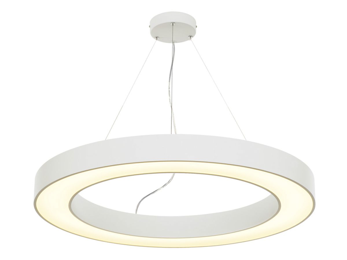 LED-Pendelleuchte SLV MEDO RING 90 56W 4185lm 3000K IP20 weiss