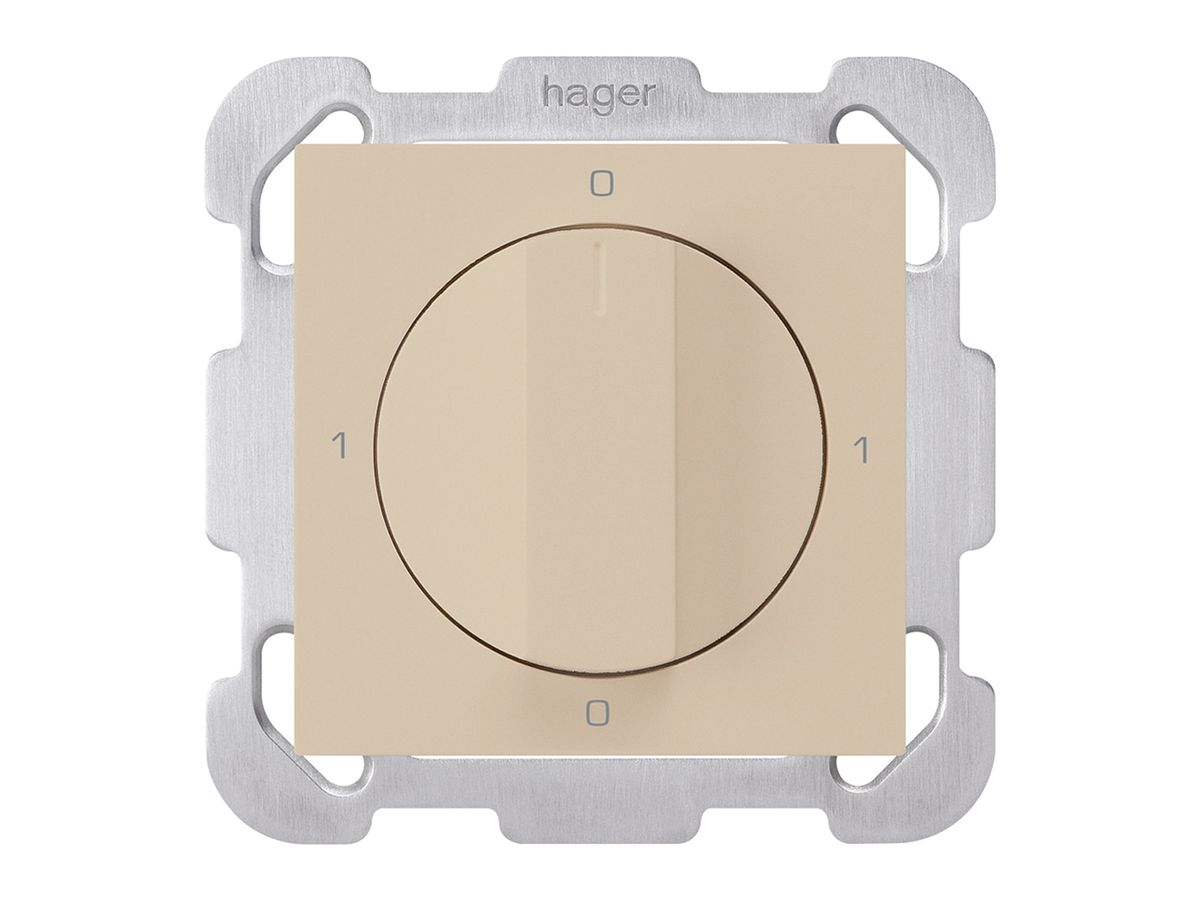 UP-Drehschalter kallysto 0/2L beige mit Drehgriff