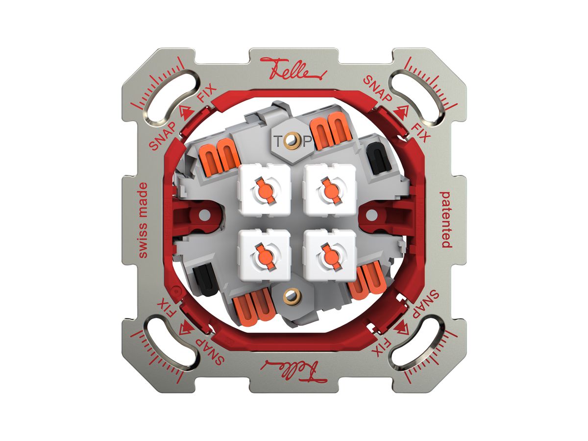 UP-Storentaster Feller SNAPFIX® 10A 250V 4 Tasten 2 Kanäle