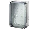 Apparategehäuse grau MI 9310 leer mit Deckel transparent, 450×300×214