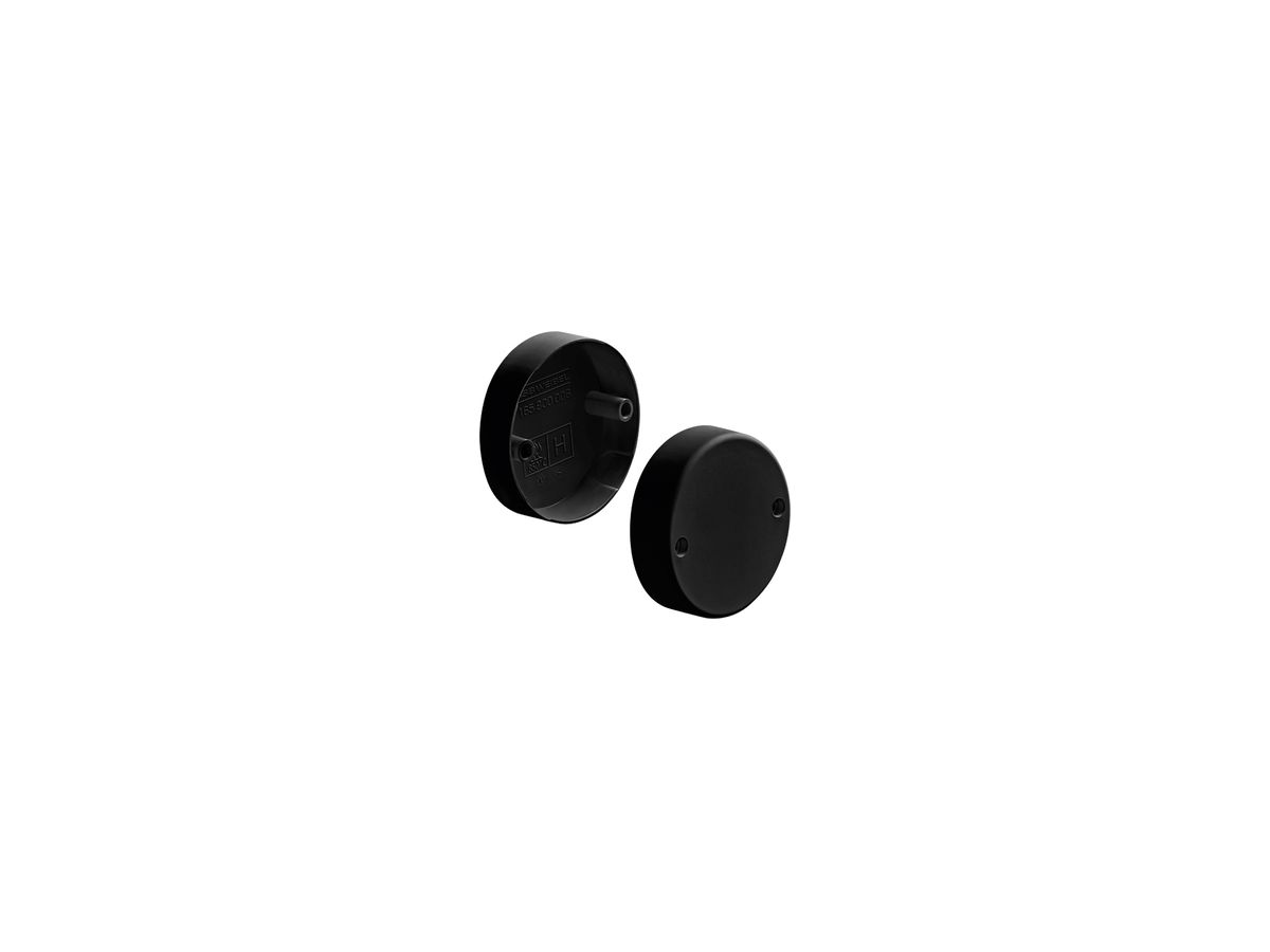 Deckenrosette HSB Weibel Basic Ø82×21mm Kunststoff schwarz