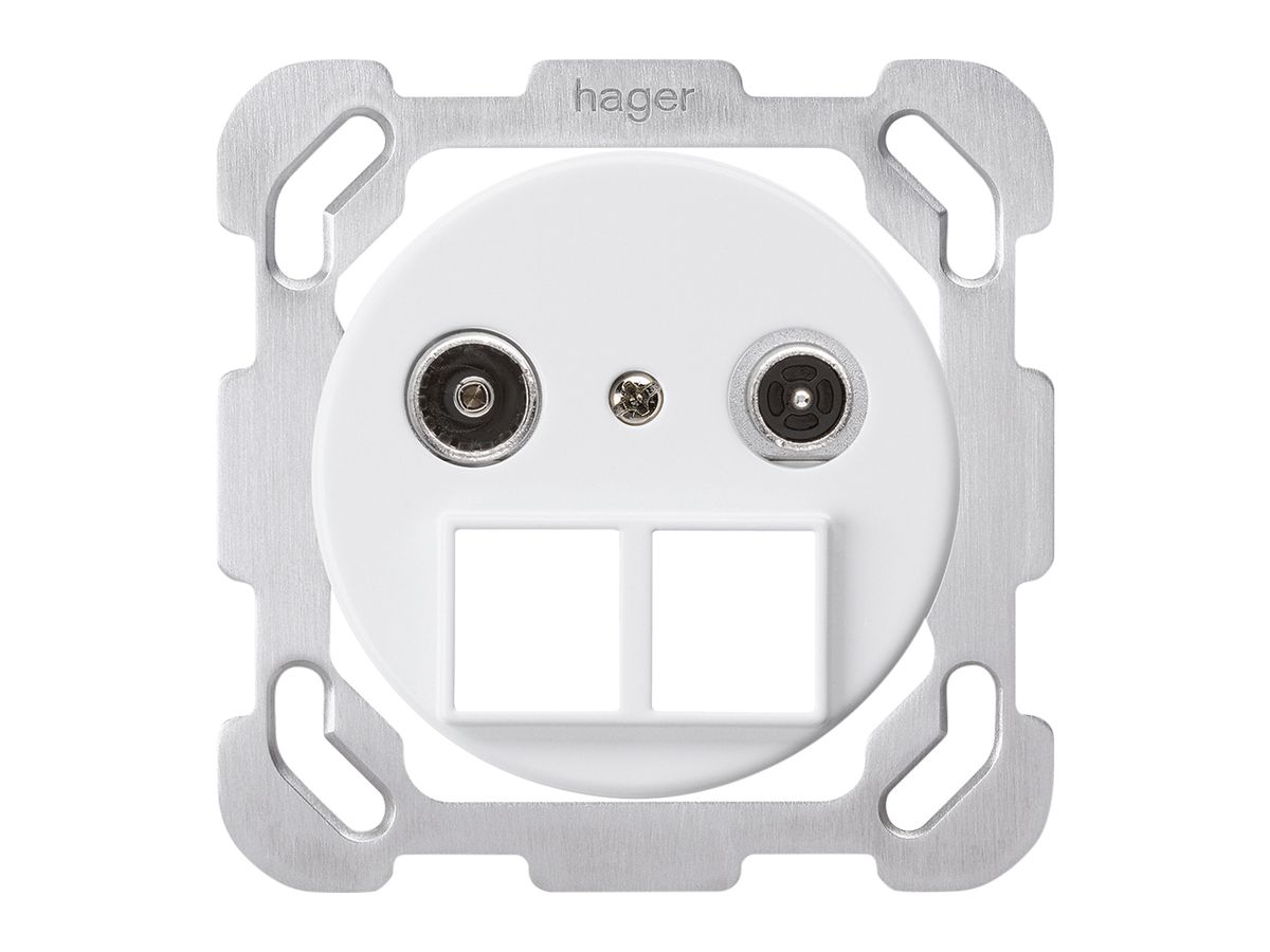 UP-Multimediadose basico TV-R Bauart B 23dB 2GHz weiss