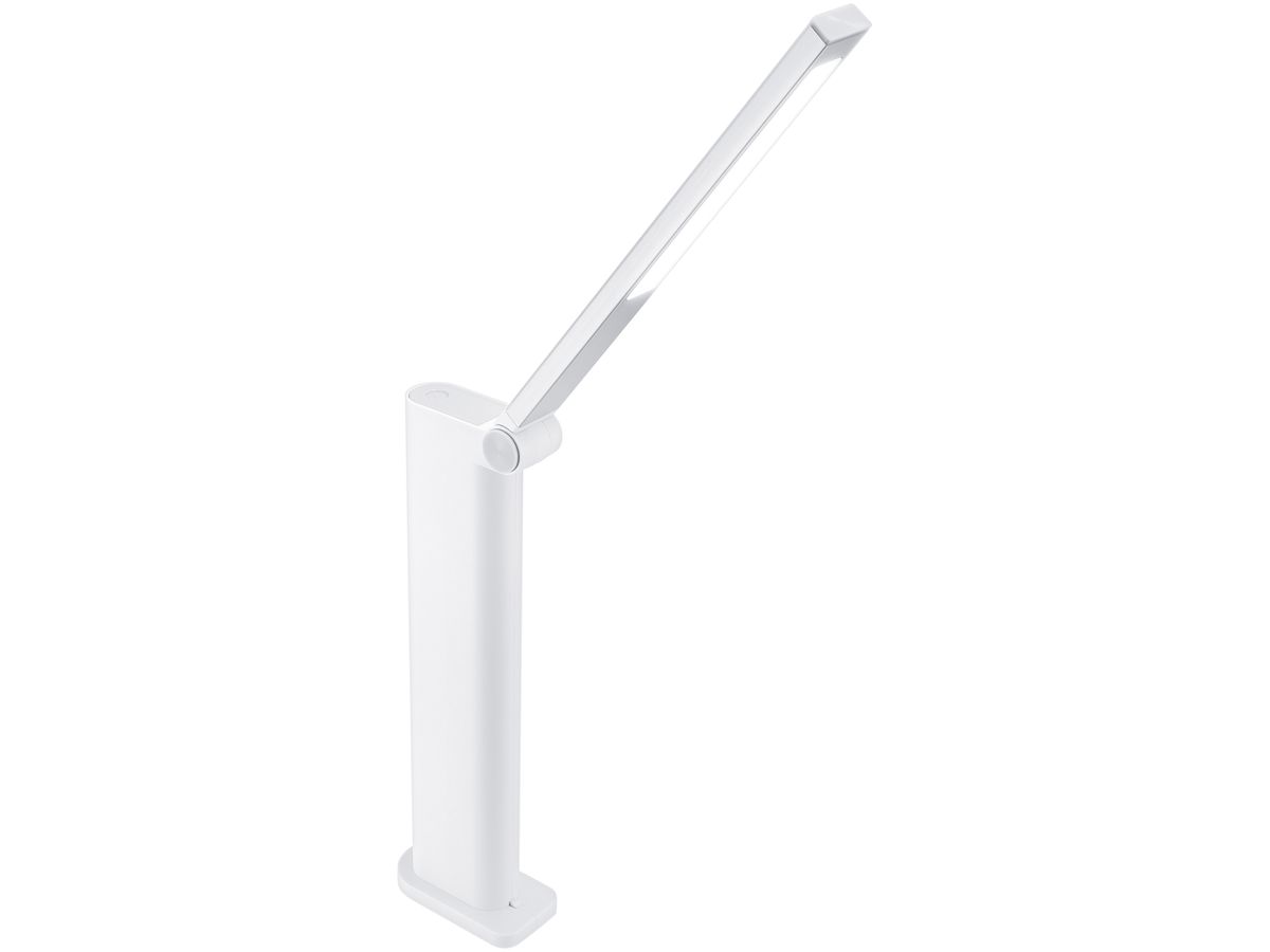 LED-Tischleuchte Philips DSK202 5W 120lm 4000K DIM weiss USB Typ A