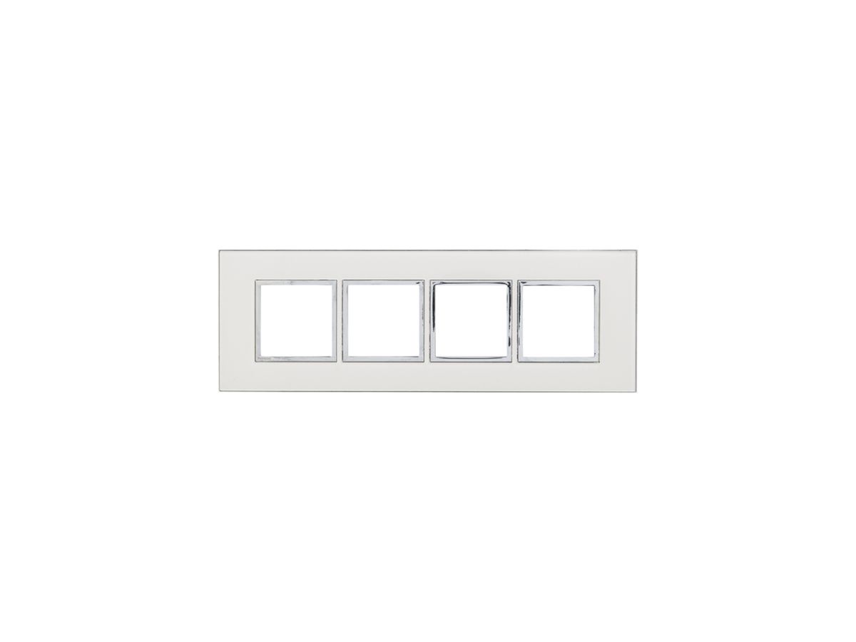 UP-Kopfzeile Legrand Arteor 1×4, horizontal, mirror white