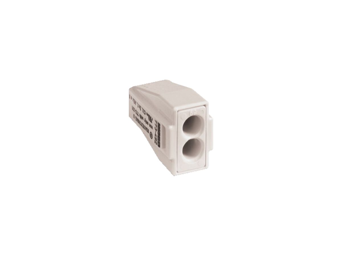 Verbindungsklemme WAGO 2P 0.75…2.5mm² Exe lichtgrau