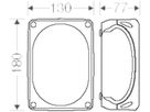 AP-Abzweigdose Hensel RK 1024 24×6mm², grau