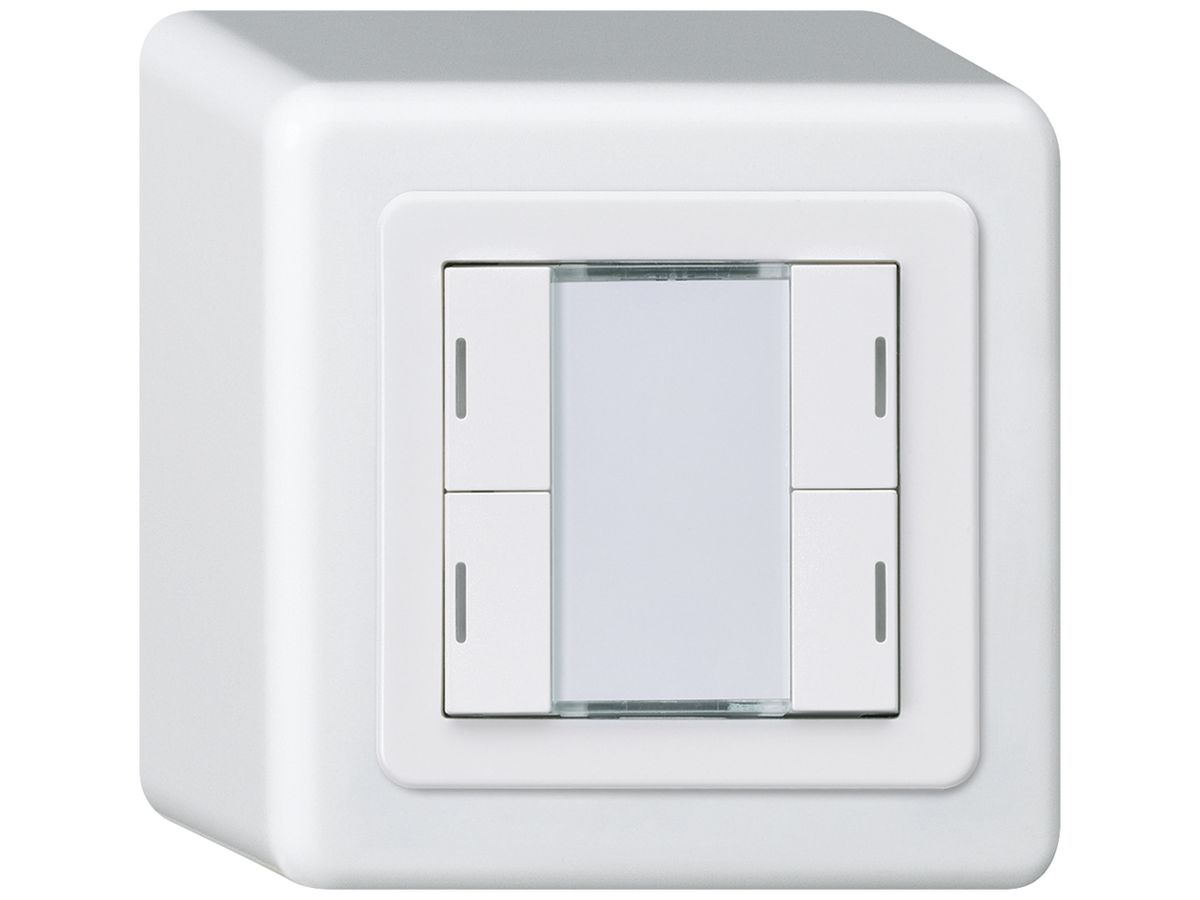 AP-Taster Hager basico Q KNX 4-fach LED weiss