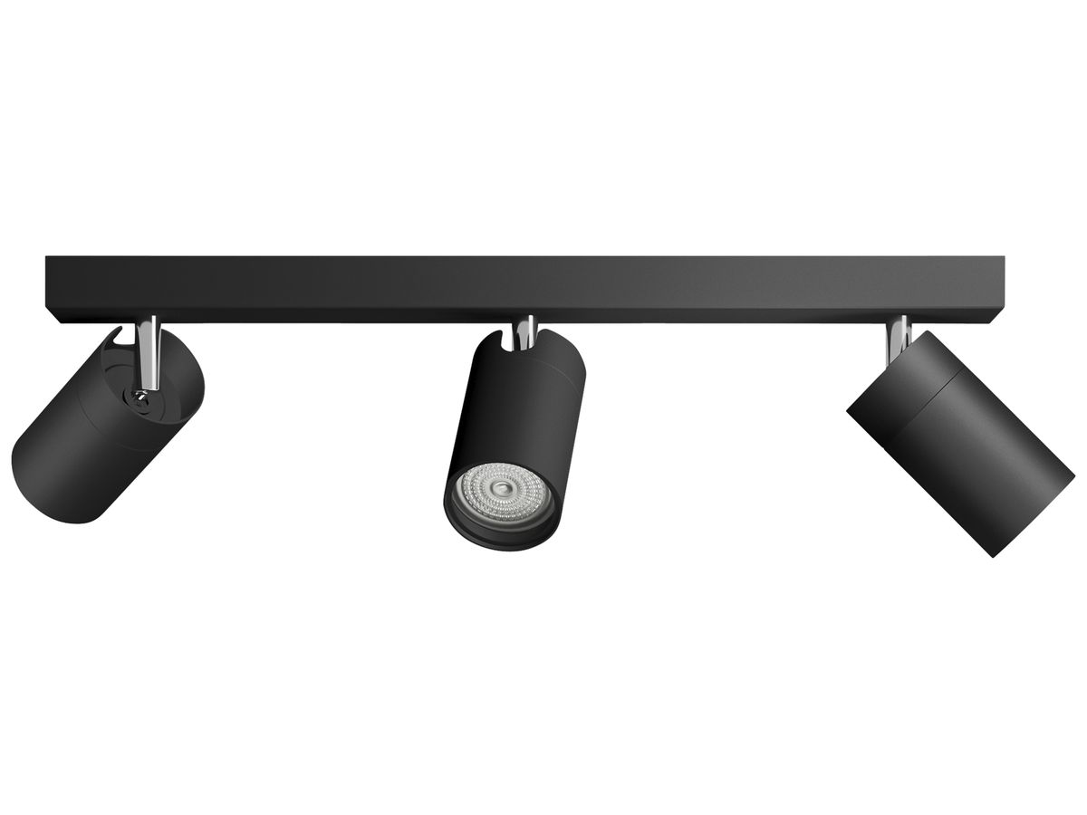 Spot Philips Idris GU10 3×5W IP44 442×119mm schwarz