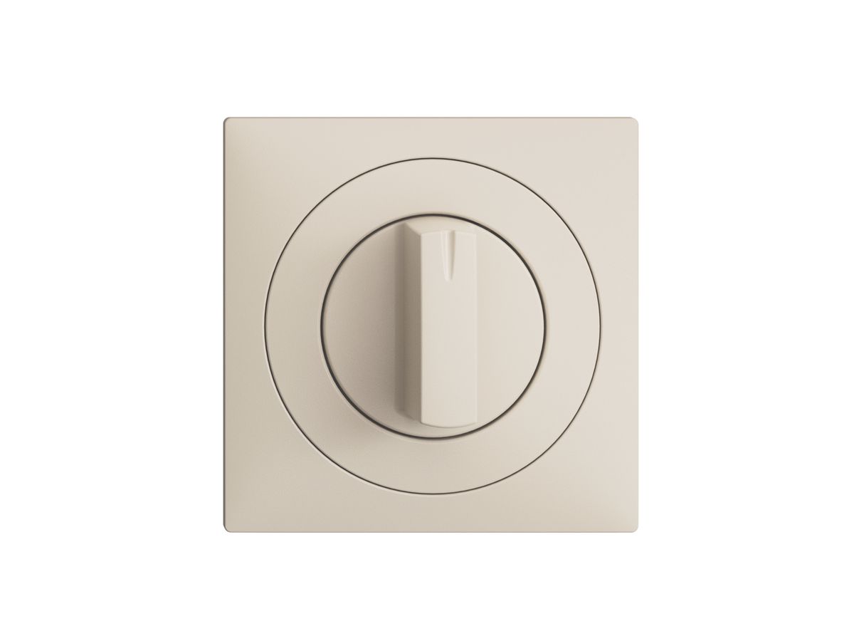 Frontset EDIZIOdue crema, 60×60mm für Drehschalter