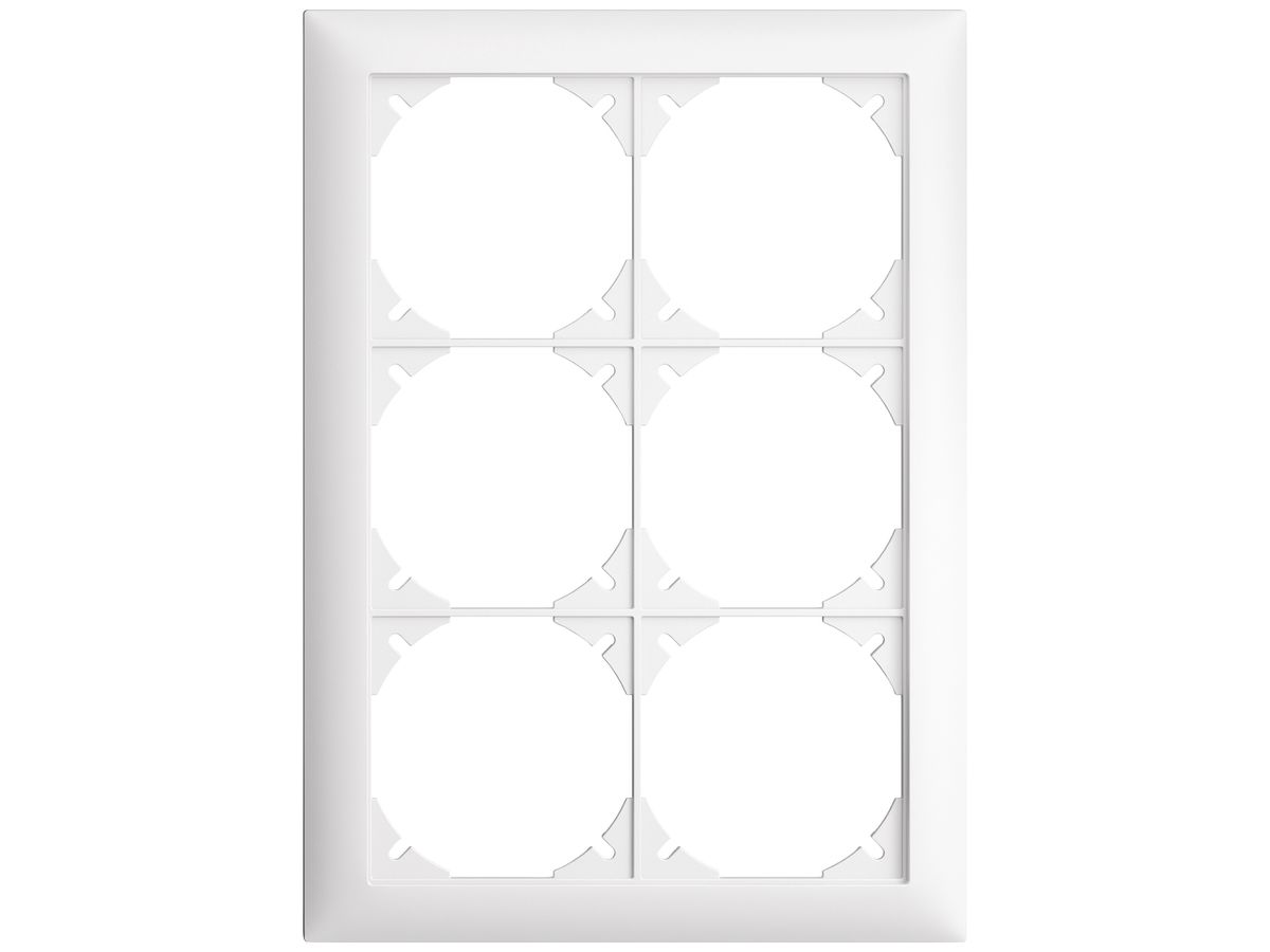 UP-Kopfzeile EDIZIOdue SNAPFIX® 3×2 vertikal 148×208mm weiss