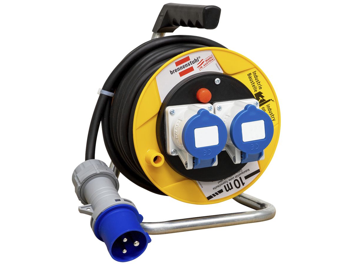 Kabelrolle Garant ST 180 Ø180mm 2×CEE16/3L IP44 10m H07RN-F 3×2.5mm² sz